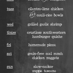 a full week of #grainfree menu ideas