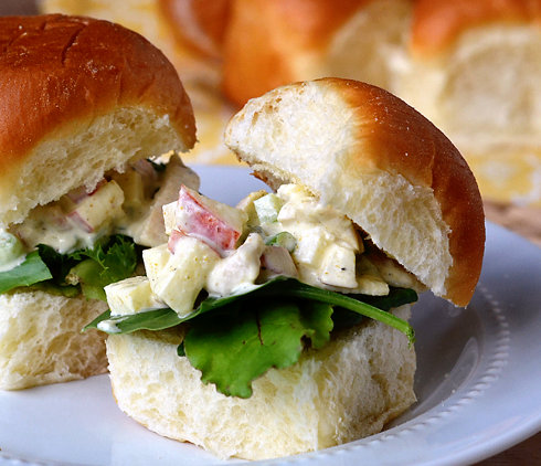 Curry Chicken Salad Sliders – the meal that disappeared