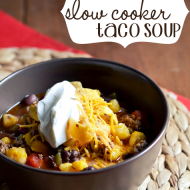 Game Day Food: Slow Cooker Taco Soup