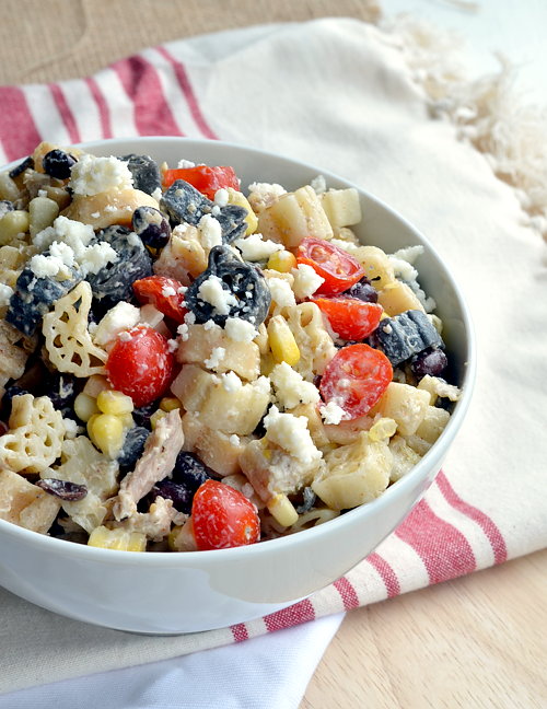 Green Enchilada Pasta Salad