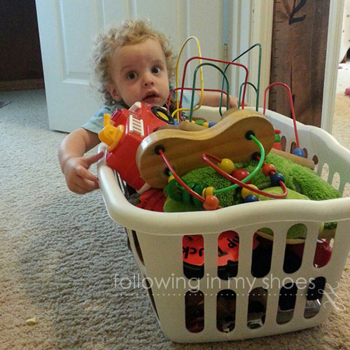 Yeah ... I have no idea why he did this.  I guess the answer is "Because The Basket Was Empty."