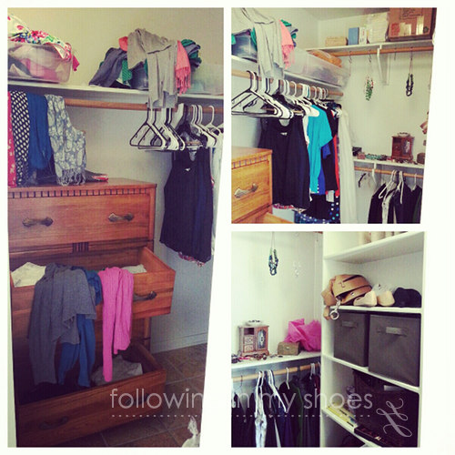 This month, my closet went from a state of chaos ....
