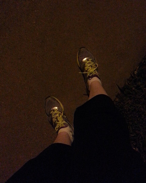 running at night alone