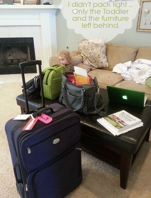 what I packed for blissdom