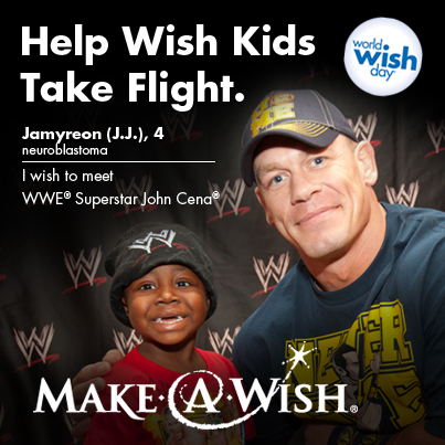 #WorldWishDay - donate airline miles for Make-A-Wish kids