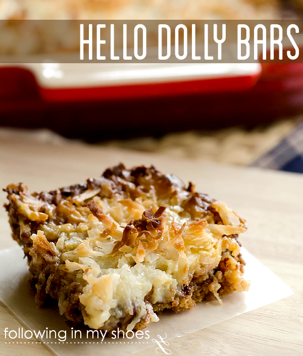 Hello Dolly Bars: just 6 ingredients for the perfect, rich, chocolate and coconut treat. Tastes just like Samoa Cookies!!!!