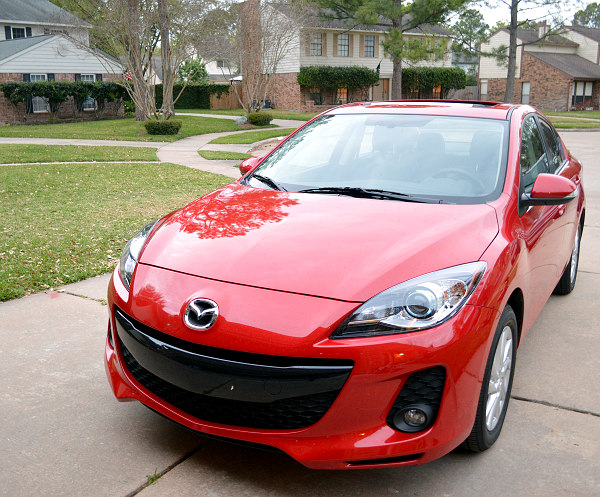 2013 Mazda3 in Red with Sunroof