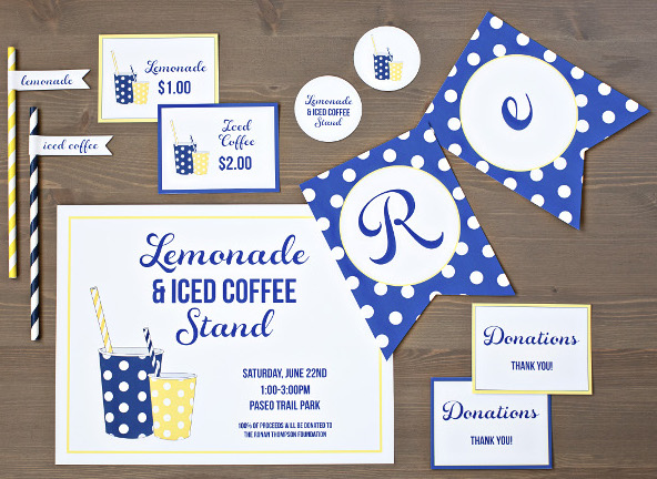 Free Printables for Lemonade Stand or Coffee Stand #IcedCoffeeBuzz