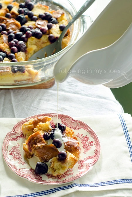 Summer Berry Bread Pudding