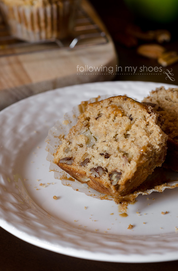 Perfect Apple Pecan Muffins