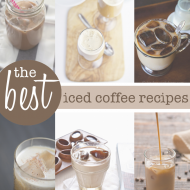 The Best Iced Coffee Recipes and Patriotic Straw Flags (free printables)