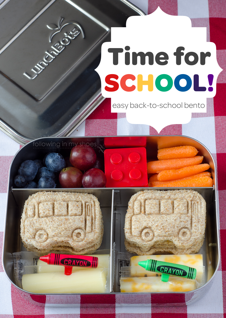 Simple Kindergarten Bento for Back To School