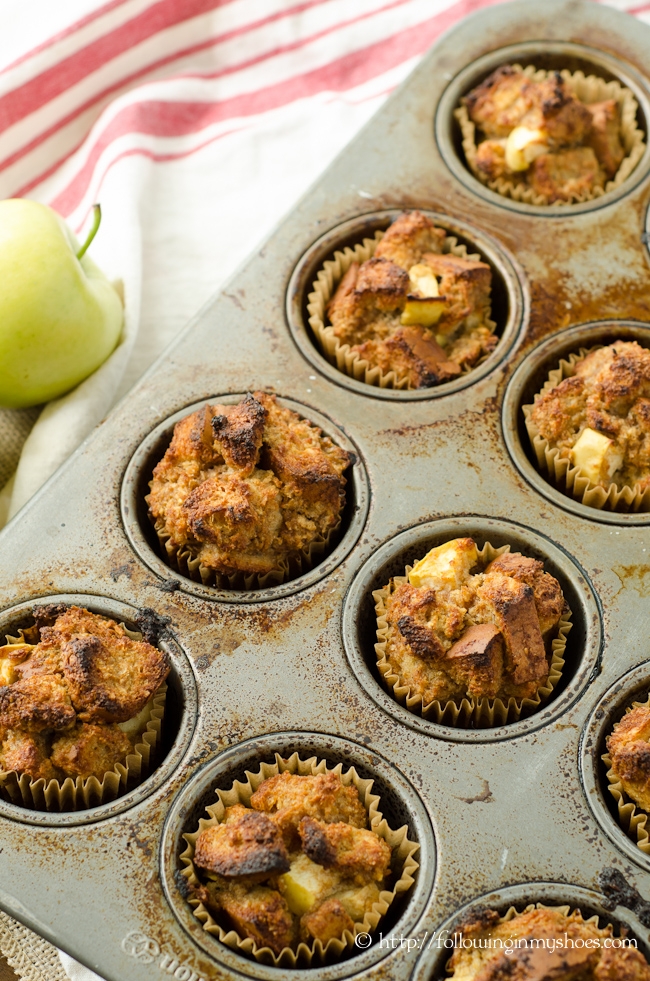 Gluten free Apple French Toast Muffins with #ancientgrains