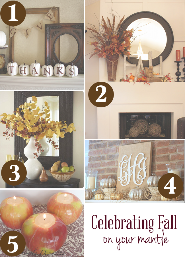 ways to celebrate fall on your mantle